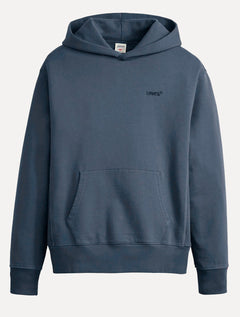 Moletom Levis Masculino Hoodie Fleece Embroidered Azul Marinho