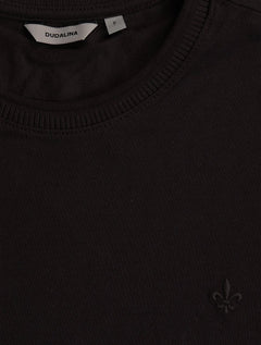 Camiseta Dudalina Regular Piquet Gola Retilinea Marrom Escuro