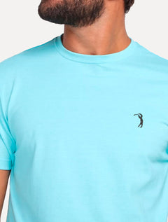 Camiseta Aleatory Masculina Dark Grey Icon Azul Celeste