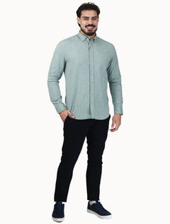 Camisa Aramis Masculina Slim Oxford Planalto Verde Claro