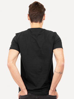 Camiseta Tommy Hilfiger | Masculina Big Logo Est.1985 Preta