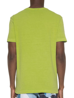 Camiseta Osklen Masculina Slim Stone Samba Spray Verde Lima