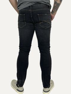 Calça King & Joe Jeans Masculina Skinny Black Preta