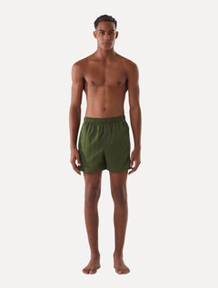 Short Osklen Masculino Beachwear Travessia Verde Escuro