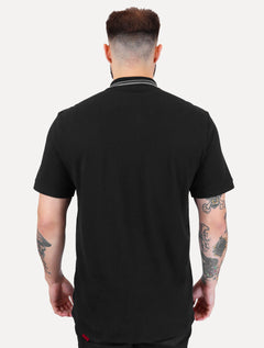 Polo Guess Masculina Piquet Silk Grey Frisos Preta