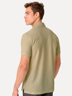 Polo Dudalina Masculina Piquet Essential Color Cáqui Médio