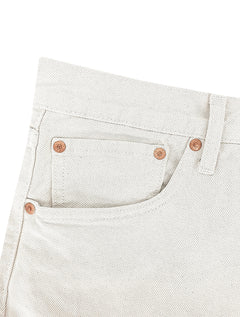 Calça Levis Jeans Masculina 501 Original Stretch Candy Off-White