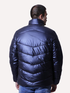 Jaqueta Victory Eagle Masculina Metallic Zip Azul Marinho