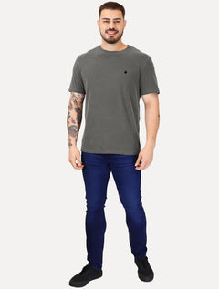 Camiseta Von der Volke Masculina Origineel Lion Stone Chumbo