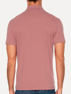 Polo Ellus Masculina Piquet Classic Easa Rosa Escuro