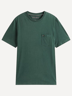 Camiseta Tommy Hilfiger Masculina Regular Pocket Verde Escuro