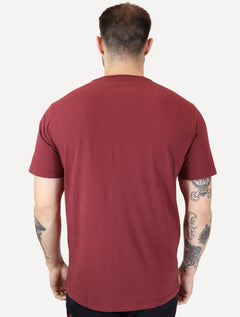 Camiseta Von der Volke Masculina Origineel Lion Stripe Marsala