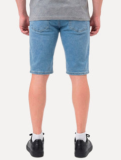 Bermuda Levis Jeans Masculina 405 Standard Shorts Stretch Azul
