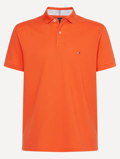 Polo Tommy Hilfiger Regular Piquet Light Button 1985 Laranja