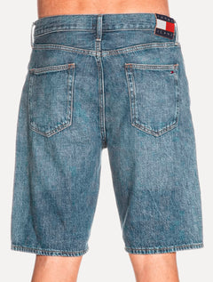 Bermuda Tommy Jeans Masculina Regular Straight Otis Short Azul Médio