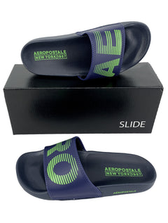 Chinelo Aeropostale Masculino Slide Aero 1987 Azul Marinho