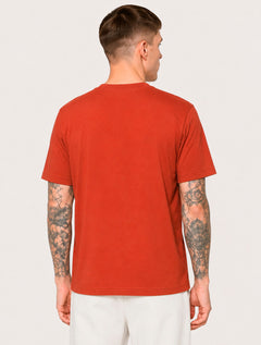 Camiseta Calvin Klein Jeans Masculina Logo New York Laranja