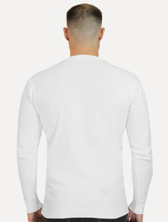 Suéter Dixen Masculino Crewneck Tricot Liso Branco
