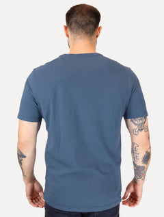 Camiseta Von der Volke Masculina Origineel Bloc Lion Azul Escuro