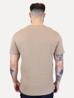 Camiseta Tommy Jeans Masculina Regular Pocket Marrom Claro