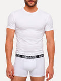 Cueca King & Joe Boxer Lisa Logo Branca Pack 2UN