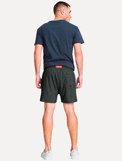 Short Reserva Masculino Beachwear Basico Textura Chumbo Escuro