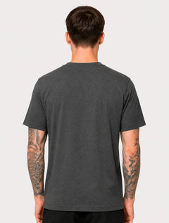 Camiseta Calvin Klein Masculina Meia Malha Basica CK Cinza Mescla