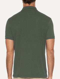 Polo Ellus Masculina Piquet Classic Easa Verde Militar