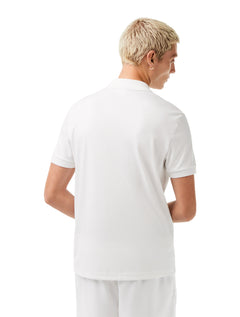 Polo Lacoste Masculina Malha Regular Fit Light Pima Cotton Branca