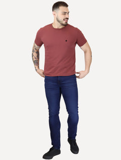 Camiseta Von der Volke Masculina Origineel Velvet Dark Lion Bordô