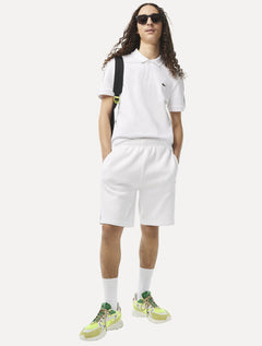 Polo Lacoste Masculina Regular Piquet Signature Sash Branca