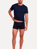 Cueca Calvin Klein Low Rise Trunk Cotton CK Cós Pride Preta