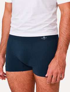 Cueca Dudalina Boxer Seamless Logo Azul Escuro 1UN 96.02.0005 48
