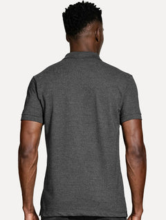 Polo Aramis Masculina Piquet Basic Mono Icon Grafite Mescla