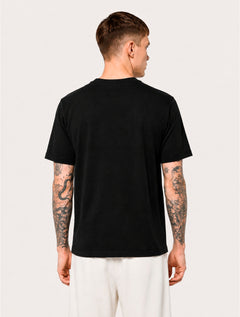 Camiseta Individual Masculina Slim Gola Fina Preta