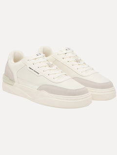 Tênis Armani Exchange Masculino Sneakers Low Pipe Off-White