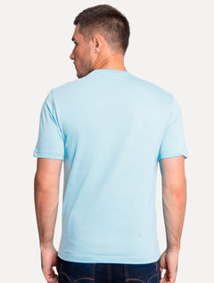 Camiseta Aleatory Masculina Navy Icon Azul Claro