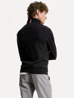 Suéter Tommy Hilfiger Masculino 1985 Zip Through Preto