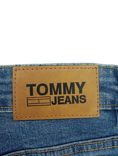 Calça Tommy Jeans Masculina Slim Tapered Steve Destroyed Matte Medium