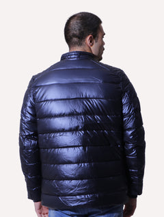 Jaqueta Victory Eagle Masculina Metalizada Puffer Azul