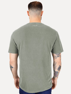 Camiseta Von der Volke Masculina Origineel Lion Stone Verde Escuro