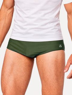 Sunga John John Masculina Jack Black Key Logo Lateral Verde Militar