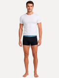 Cuecas Calvin Klein Low Rise Trunk Blue Print Branca/ Preta /Azul Marinho Pack 3UN