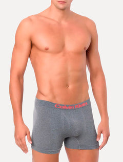 Cuecas Calvin Klein Underwear Trunk Seamless Outline Logo Branca Preta e Mescla Pack 3UN