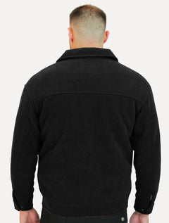 Jaqueta Dixen Masculina Veludo Cotelê Pockets Preta