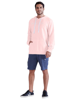 Moletom Nautica Masculino Hoodie Laundry Embroidered Rosa Claro