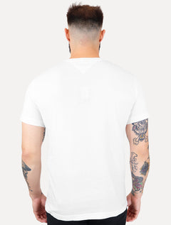 Camiseta Tommy Hilfiger Masculina Stack Poster Logo Branca