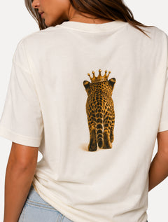 Camiseta John John Feminina Baby Cheetah Off White