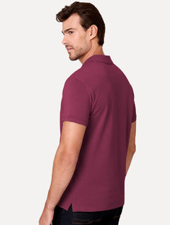 Polo Dudalina Piquet Essentials Cotton Basica Modal Rosa Carmim