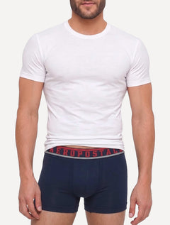 Cueca Aeropostale Boxer Soft Sash Azul Marinho